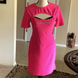 Bebe Beautiful hot pink dress.